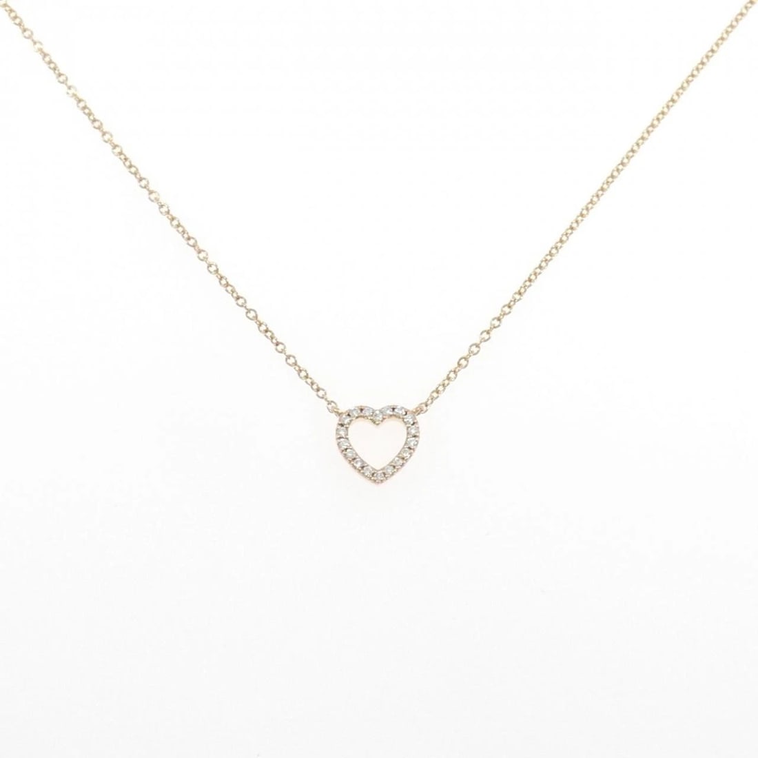 TIFFANY&CO. METRO HEART MINI NECKLACE: TIFFANY&Co. Metro Heart Mini Necklace Brand: TIFFANY&Co. Type/Style: TIFFANY&Co. Necklace Material: 750 Pink Gold, Main Stone Natural Color: Pink Gold Size: length 41cm Actual Size Pendant length appr