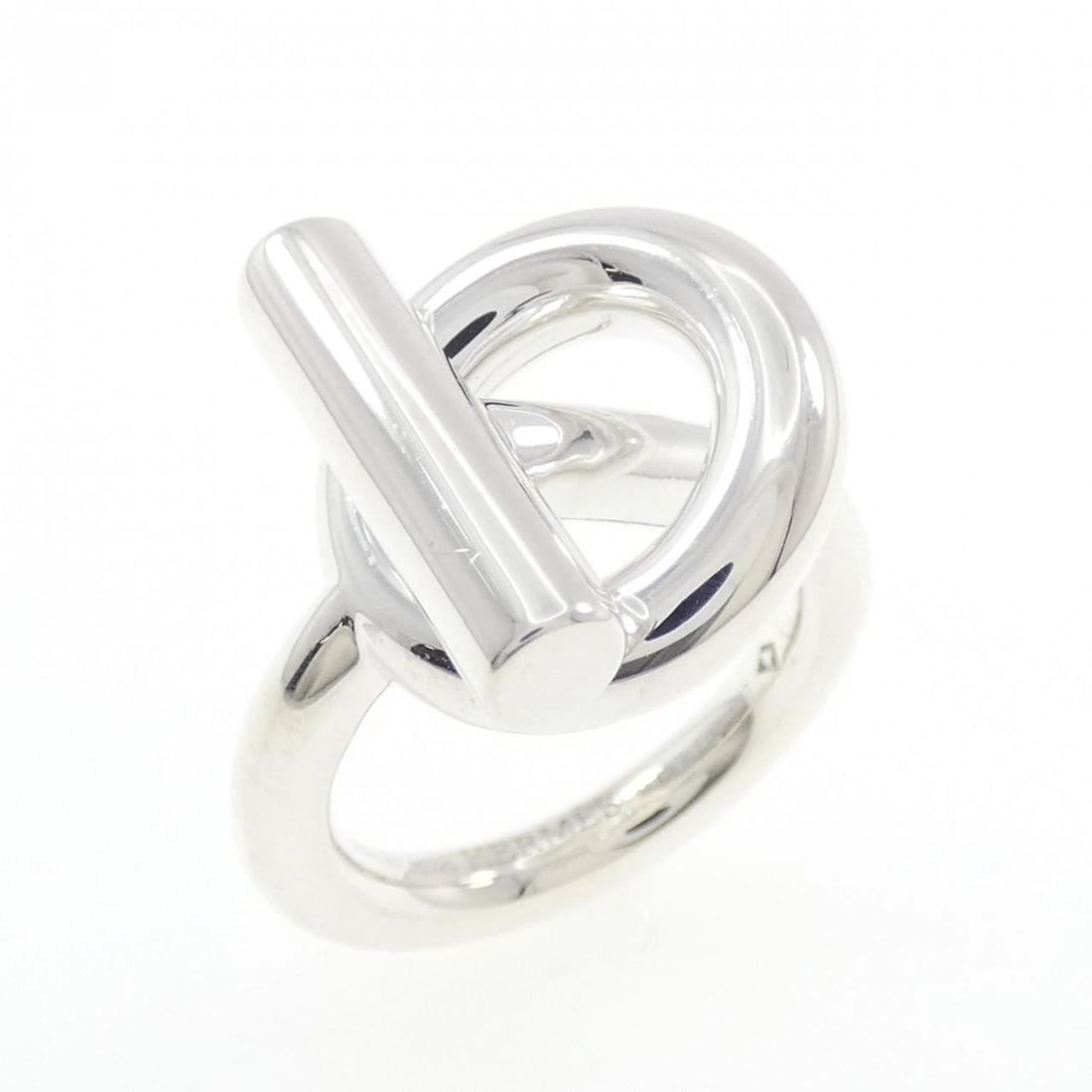 HERMES ECHAPPE RING: Hermes Echappe Ring Brand: HERMES Type/Style: Hermes Ring Material: 925Silver, Color: Silver Size: US4(47) Accessories: None Accessories Notice: When purchasing pre-owned goods, please refer to the