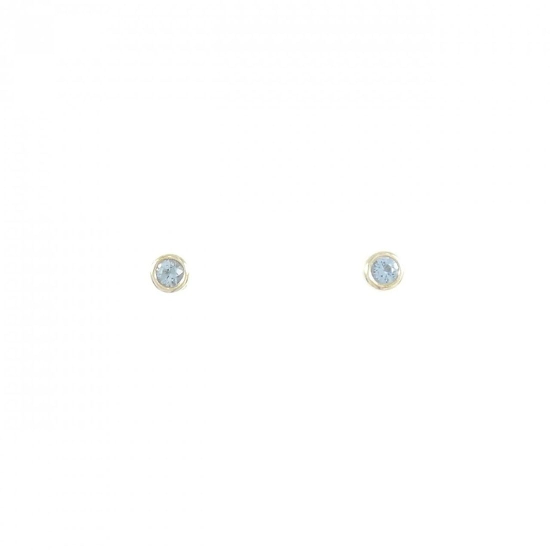 TIFFANY & CO. BY THE YARD PIERCE: TIFFANY & Co. By the Yard Pierce Brand: TIFFANY&Co. Type/Style: TIFFANY&Co. Pierce/Earring Material: 925Silver, Main Stone Aquamarine Color: Silver Size: Actual Size Diameteraround: 4.2mm