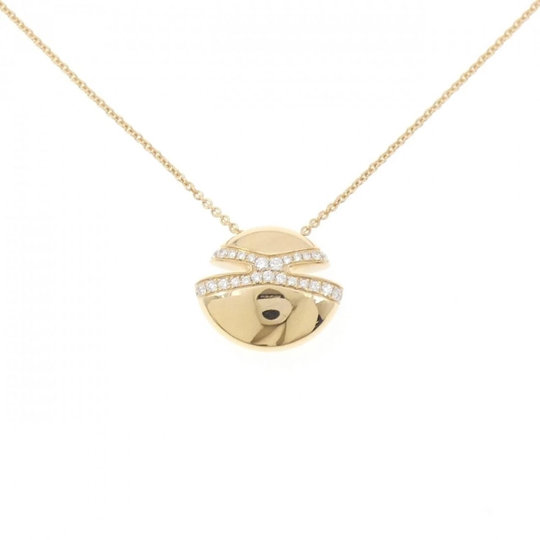 BVLGARI CABOCHON NECKLACE: Bvlgari Cabochon Necklace Brand: BVLGARI Type/Style: Bulgari Necklace Material: 750 yellow gold, Main Stone Natural Color: Yellow Gold Size: length 44-51cm Actual Size Pendant length approx. x width