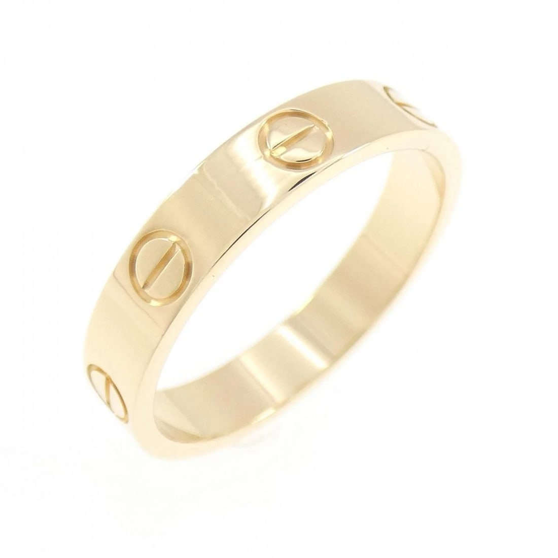 CARTIER MINI LOVE RING: Cartier Mini Love Ring Brand: CARTIER Type/Style: Cartier Ring Material: 750 yellow gold, Color: Yellow Gold Size: US6 1/4(52) Accessories: None Accessories Notice: When purchasing pre-owned goods,