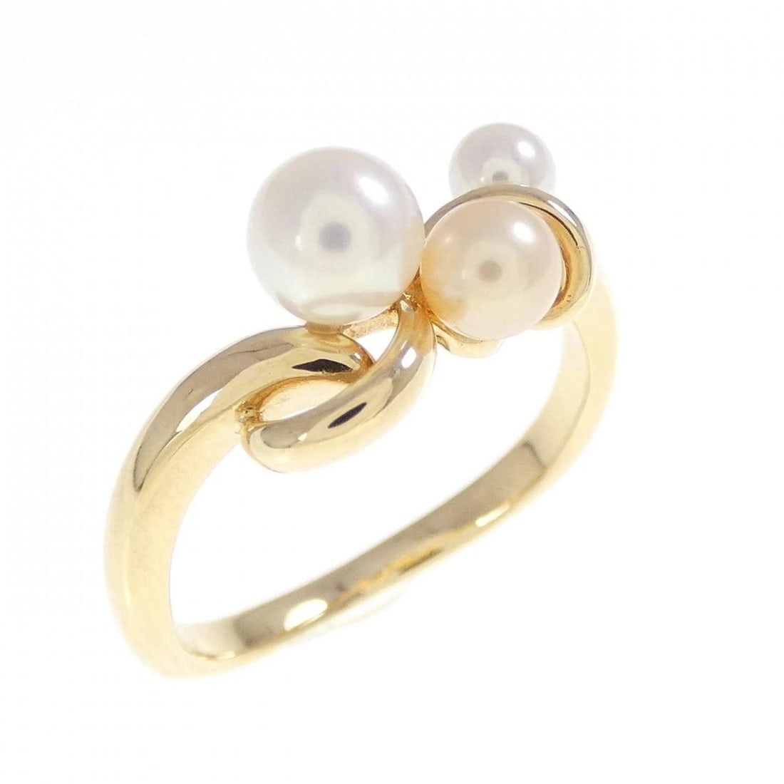 TASAKI FRESHWATER PEARL RING: Tasaki freshwater pearl ring Brand: TASAKI Type/Style: Tasaki Ring Material: 750 Pink Gold, Main Stone Freshwater Pearl Color: Pink Gold Size: US5 Accessories: None Accessories Notice: When