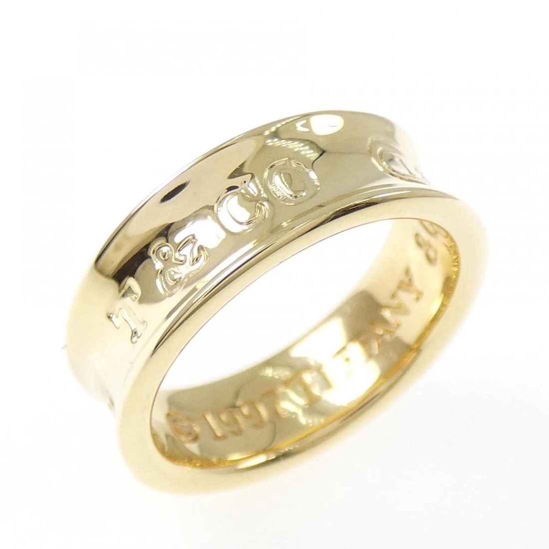 TIFFANY & CO. RING: TIFFANY & Co. Ring Brand: TIFFANY&Co. Type/Style: TIFFANY & Co. Ring Material: 750 yellow gold, Color: Yellow Gold Size: US5 Accessories: None Accessories Notice: When purchasing pre-owned goods,