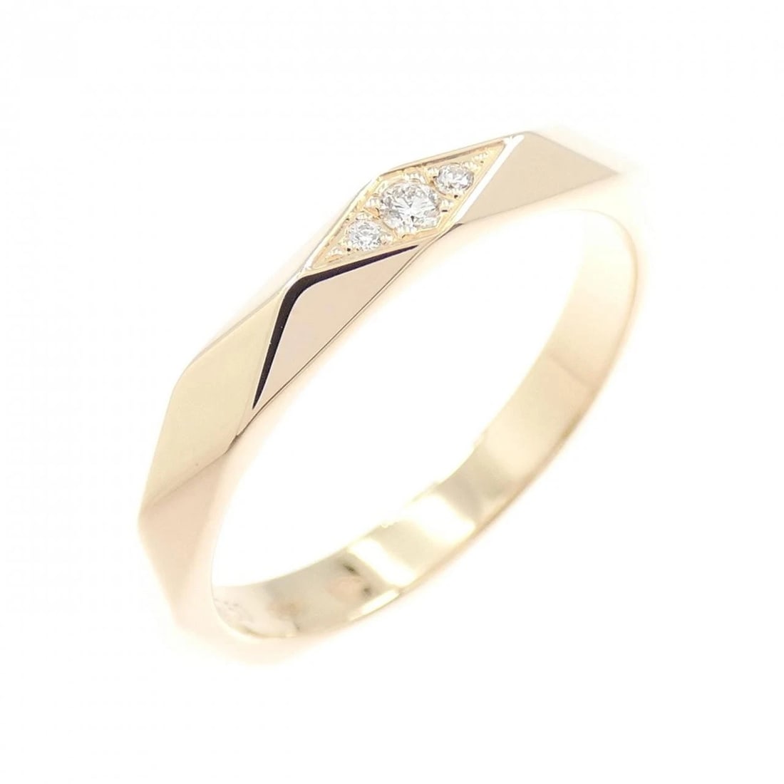 BOUCHERON FACETED RING: Boucheron Faceted Ring Brand: Boucheron Type/Style: Boucheron Ring Material: 750 Pink Gold, Main Stone Natural Color: Pink Gold Size: US5 3/4(51) Accessories: None Accessories Notice: When purchasing