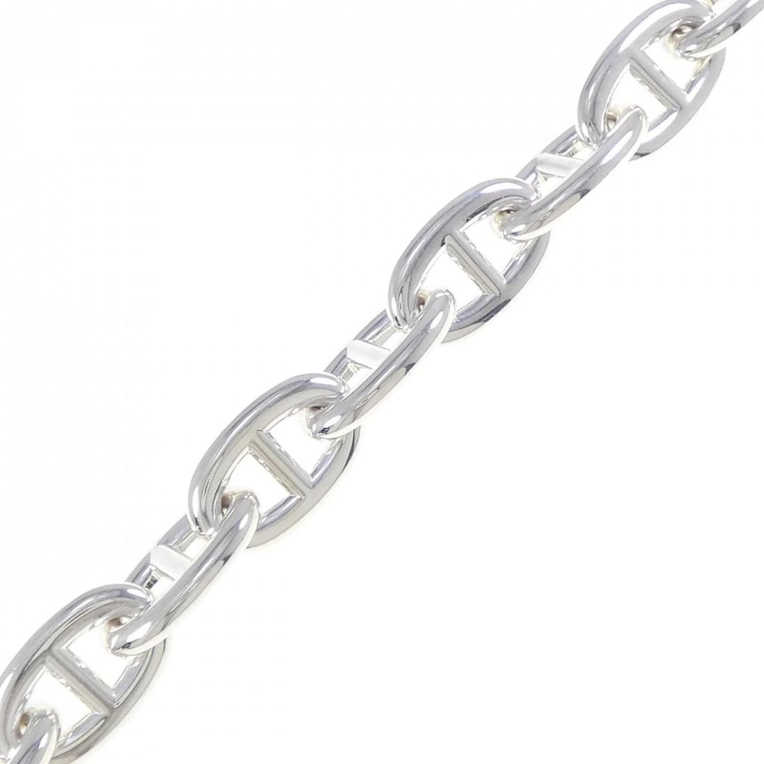 HERMES CHAINE D'ANCRE TGM BRACELET: Hermes Chaine d'Ancre TGM Bracelet Brand: HERMES Type/Style: Hermes Bracelet Material: 925Silver, Color: Silver Size: length19.5cmActual Size Max width approx: 13.8mm Accessories: None Accessories
