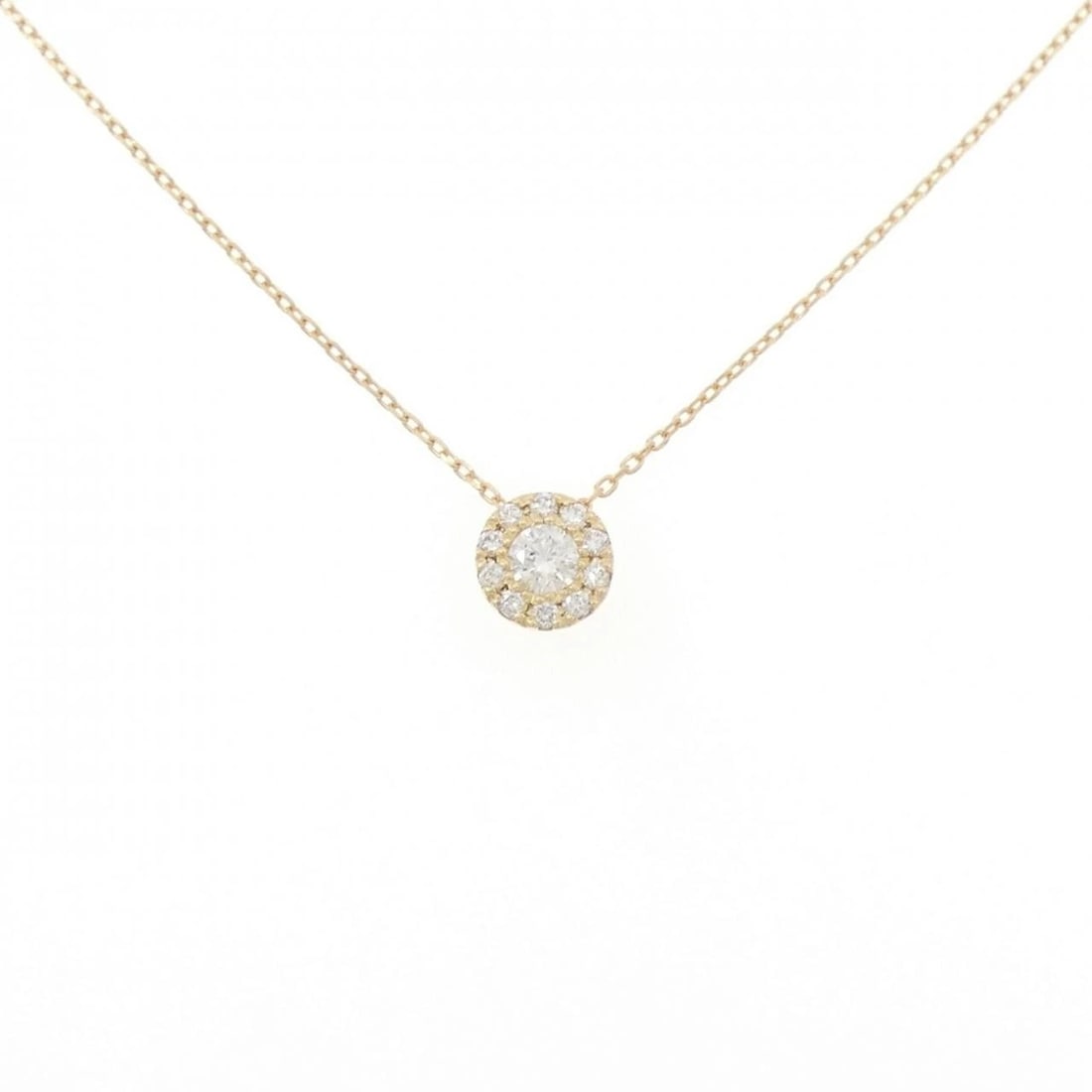 PONTE VECCHIO DIAMOND NECKLACE: Ponte Vecchio Diamond Necklace Brand: Ponte Vecchio Type/Style: Ponte Vecchio Necklace Material: K18 yellow gold, Main Stone Natural Color: Yellow Gold Size: length40cmActual Size Pendant length