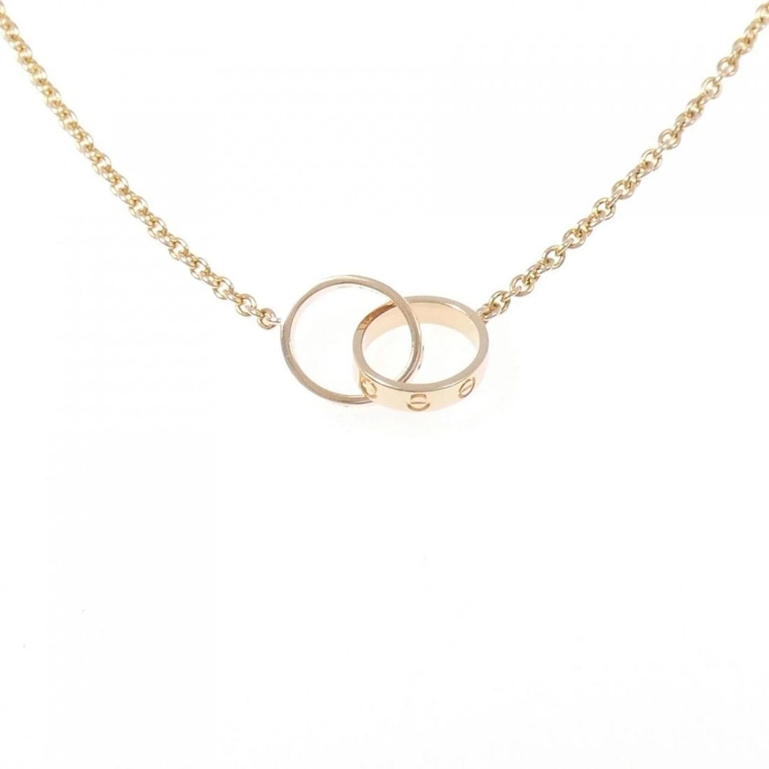 CARTIER BABY LOVE NECKLACE: Cartier Baby Love Necklace Brand: CARTIER Type/Style: Cartier Necklace Material: 750 Pink Gold, Color: Pink Gold Size: length44cmActual Size Motif maximum width approx.: 9.8mm Chain maximum width