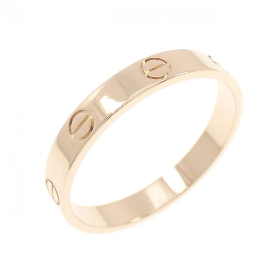 CARTIER MINI LOVE RING: Cartier Mini Love Ring Brand: CARTIER Type/Style: Cartier Ring Material: 750 Pink Gold, Color: Pink Gold Size: US10 1/2(64) Accessories: None Accessories Notice: When purchasing pre-owned goods,