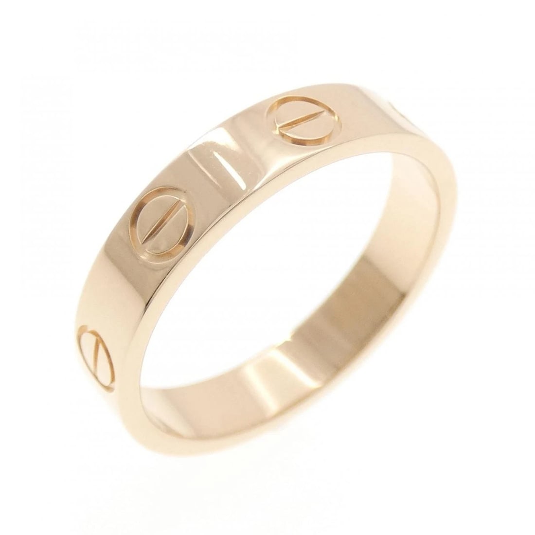 CARTIER MINI LOVE RING: Cartier Mini Love Ring Brand: CARTIER Type/Style: Cartier Ring Material: 750 Pink Gold, Color: Pink Gold Size: US5(49) Accessories: None Accessories Notice: When purchasing pre-owned goods