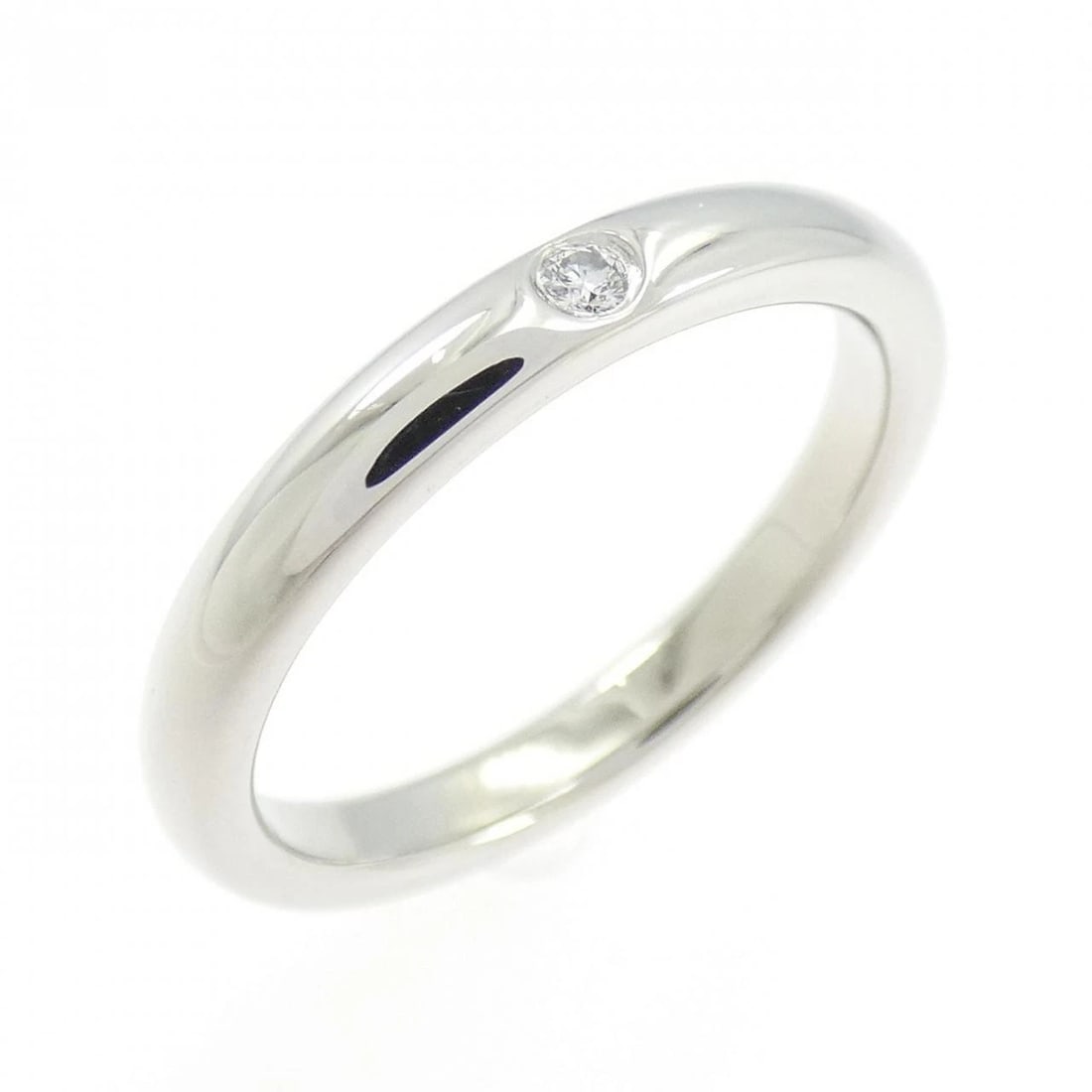 TIFFANY&CO. STACKING BAND RING: TIFFANY&Co. Stacking Band Ring Brand: TIFFANY&Co. Type/Style: TIFFANY & Co. Ring Material: Platinum950, Main Stone Natural Color: Silver Size: US5 1/4 Accessories: None Accessories Notice: When