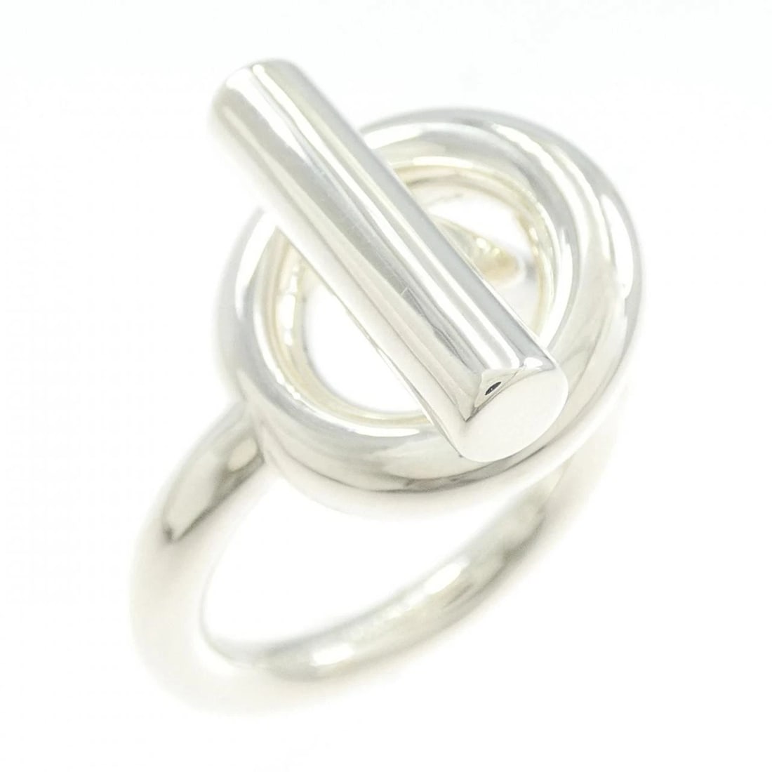 HERMES ECHAPPE RING: Hermes Echappe Ring Brand: HERMES Type/Style: Hermes Ring Material: 925Silver, Color: Silver Size: US5 3/4(51) Accessories: None Accessories Notice: When purchasing pre-owned goods, please refer to
