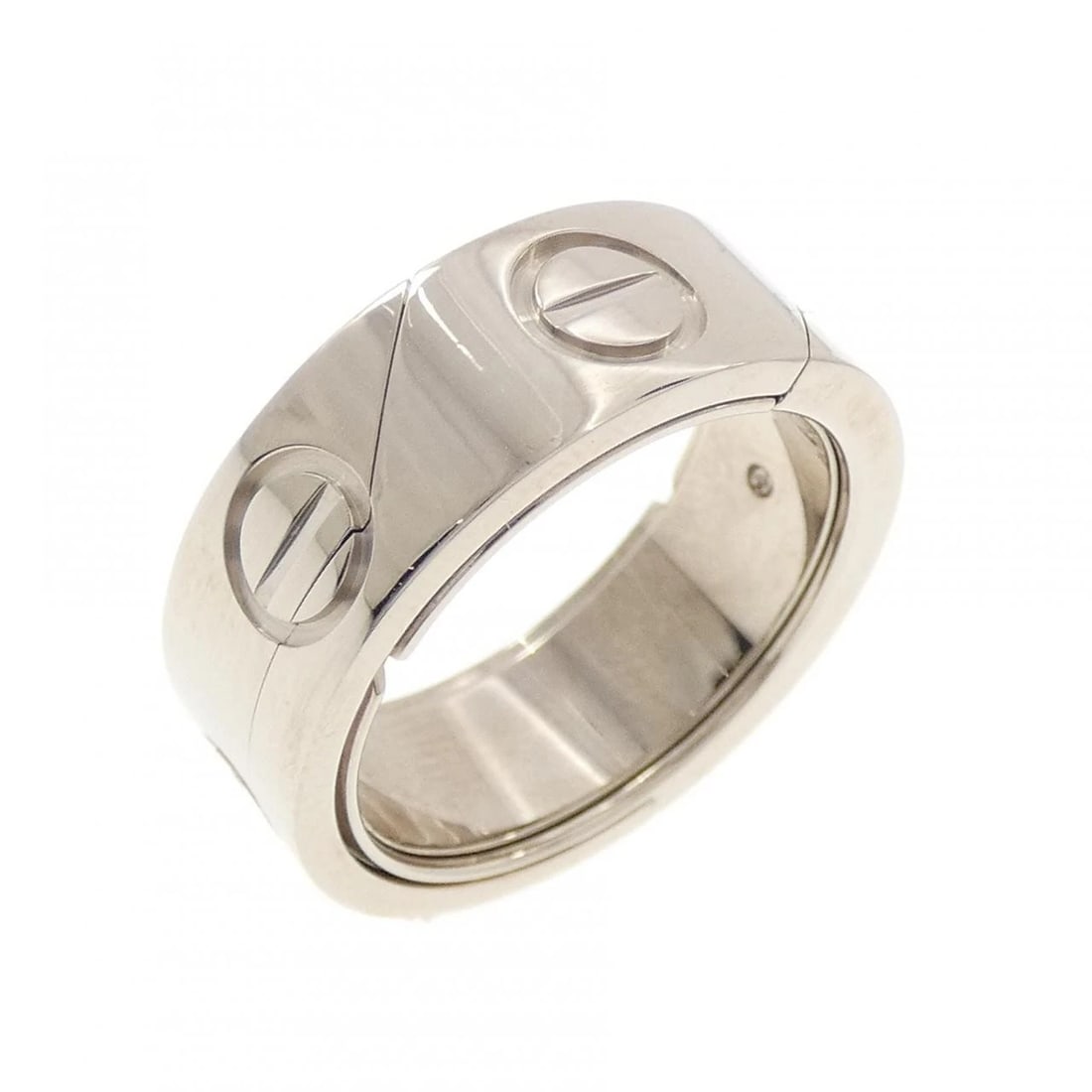 CARTIER ASTROLOVE RING: Cartier Astrolove Ring Brand: CARTIER Type/Style: Cartier Ring Material: 750 white gold, Color: White Gold Size: US5 1/4(50) Accessories: None Accessories Notice: When purchasing pre-owned