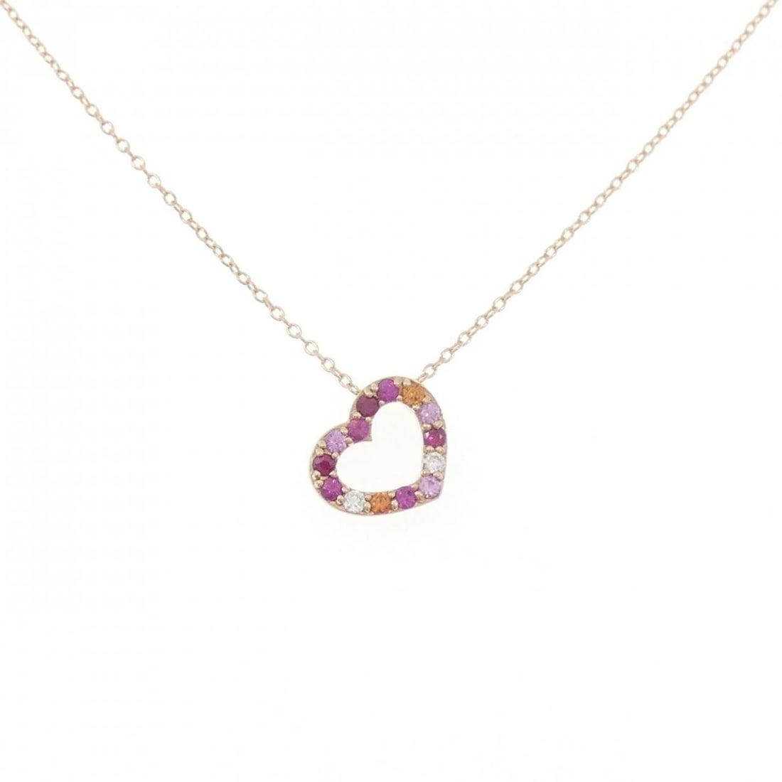 PONTE VECCHIO EMOZIONE NECKLACE: Ponte Vecchio Emozione Necklace Brand: Ponte Vecchio Type/Style: Ponte Vecchio Necklace Material: K18 Pink Gold, Main Stone Ruby Color: Pink Gold Size: length37?40cmActual Size Pendant length approx.