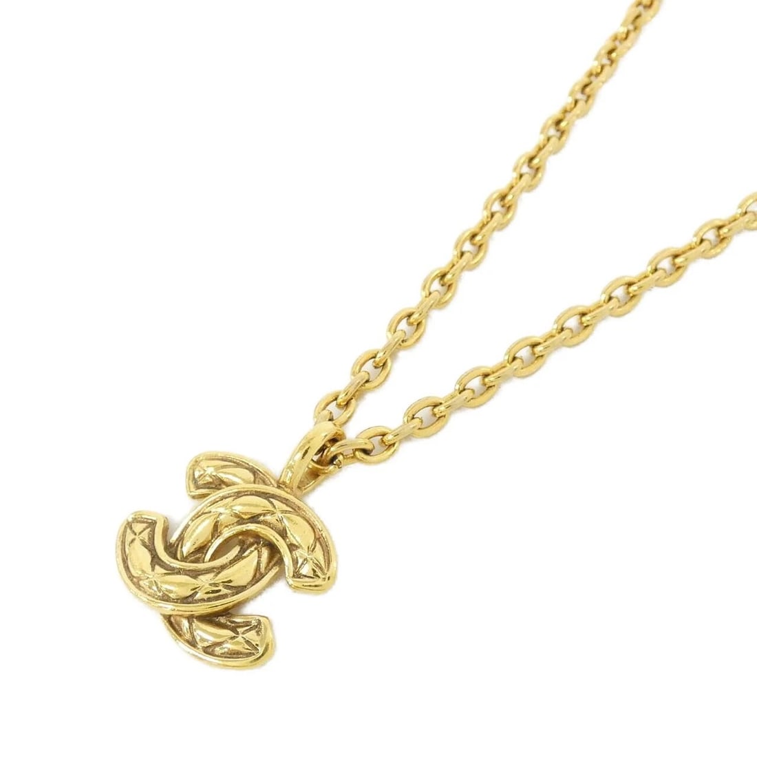 CHANEL NECKLACE: Chanel Necklace Brand: CHANEL Type/Style: Chanel Necklace Material: None, Color: Gold Size: Length: 56 cm Top Width x Height: 2.5 cm x 3 cm Accessories: None Accessories Notice: When purchasing