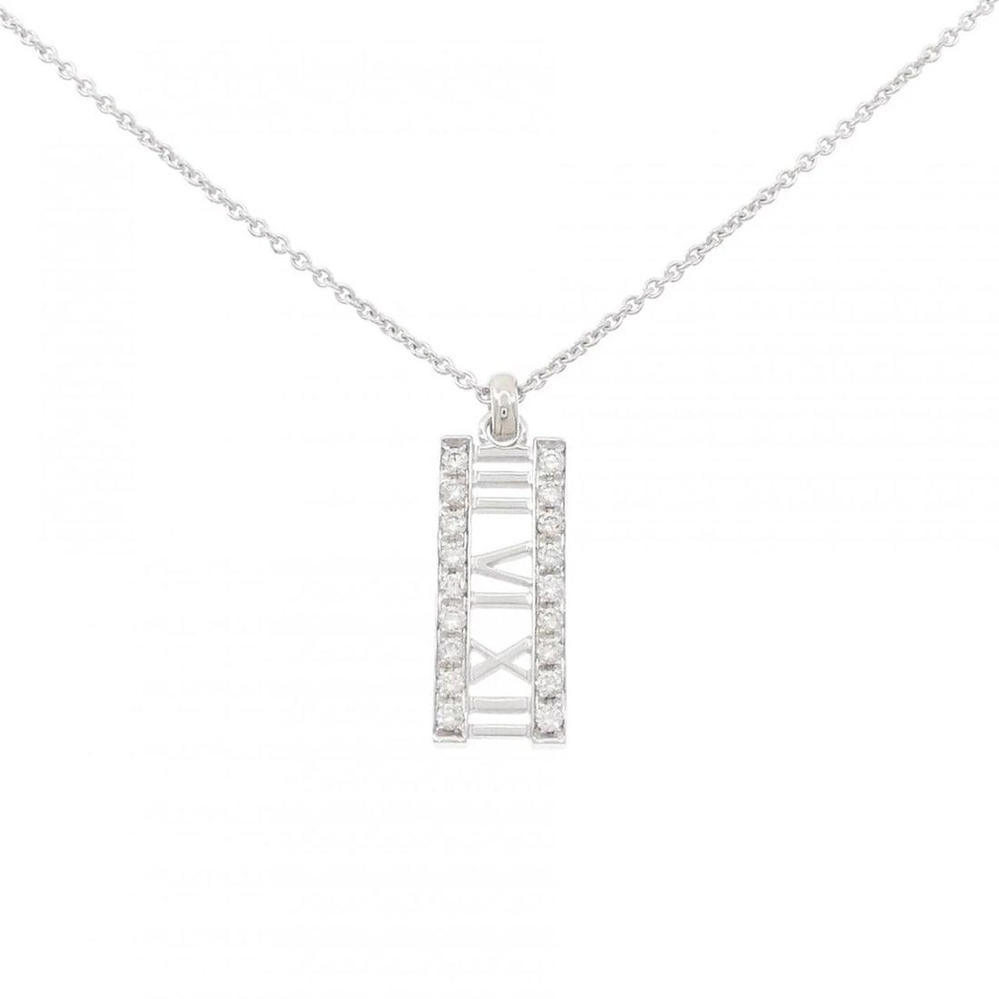 TIFFANY & CO. OPEN BAR NECKLACE: TIFFANY & Co. Open Bar Necklace Brand: TIFFANY&Co. Type/Style: TIFFANY&Co. Necklace Material: 750 white gold, Main Stone Natural Color: White Gold Size: length41cmActual Size Pendant length approx. x