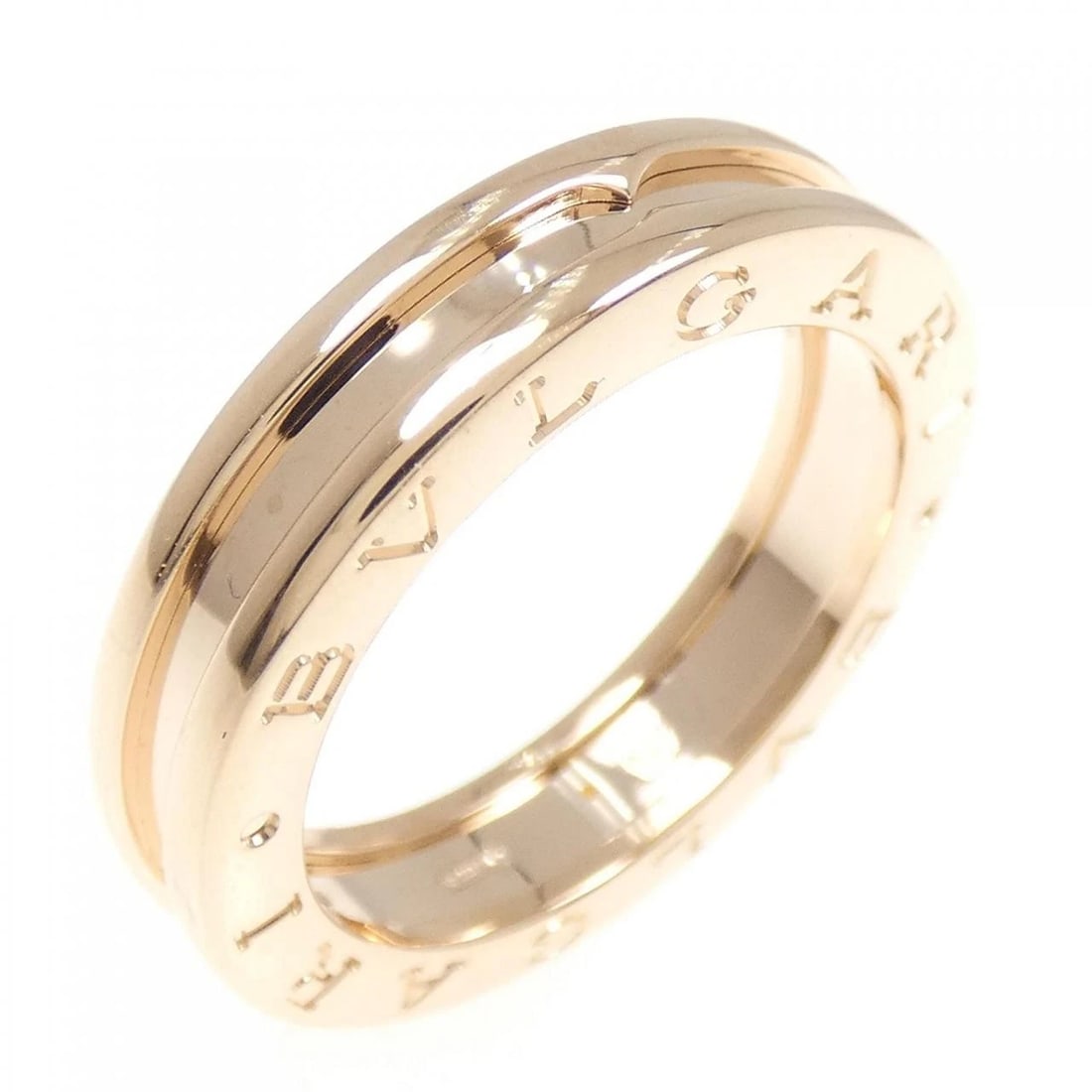 BVLGARI RING: Bvlgari ring Brand: BVLGARI Type/Style: Bulgari Ring Material: 750 Pink Gold, Color: Pink Gold Size: US7 1/4(55) Accessories: None Accessories Notice: When purchasing pre-owned goods, please refer to