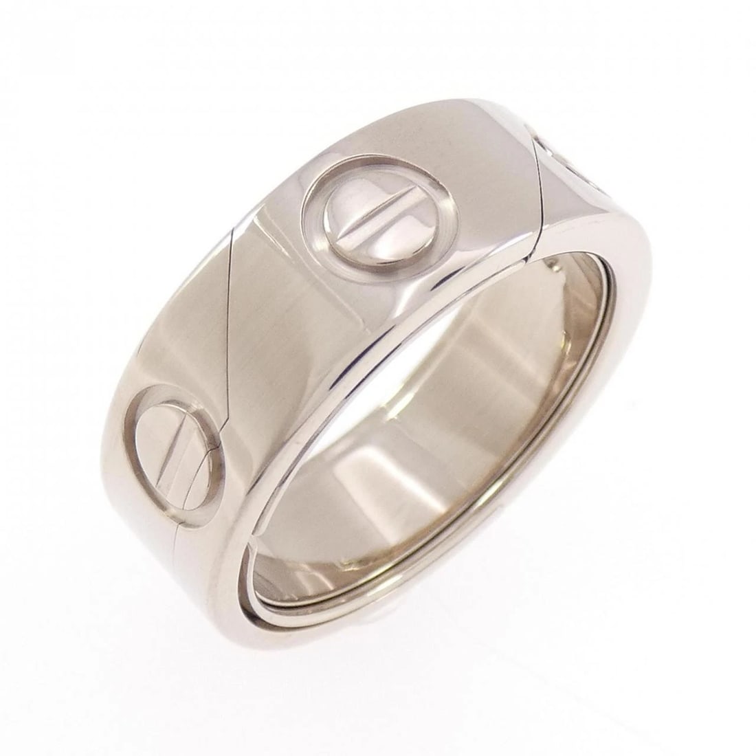 CARTIER RING: Cartier Ring Brand: CARTIER Type/Style: Cartier Ring Material: 750 white gold, Color: White Gold Size: US7(54) Accessories: None Accessories Notice: When purchasing pre-owned goods, please