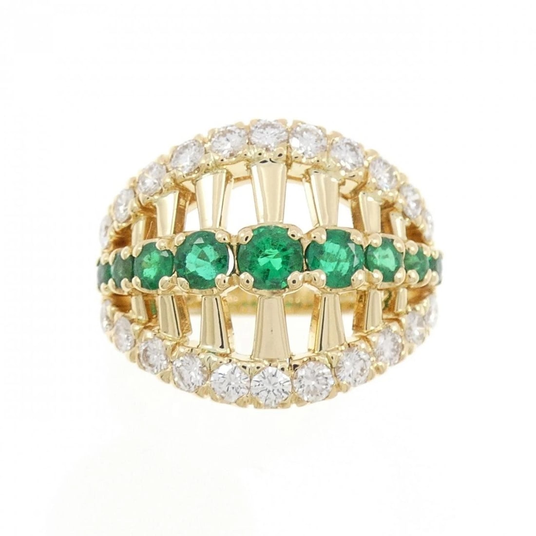 MIKIMOTO EMERALD RING - 2