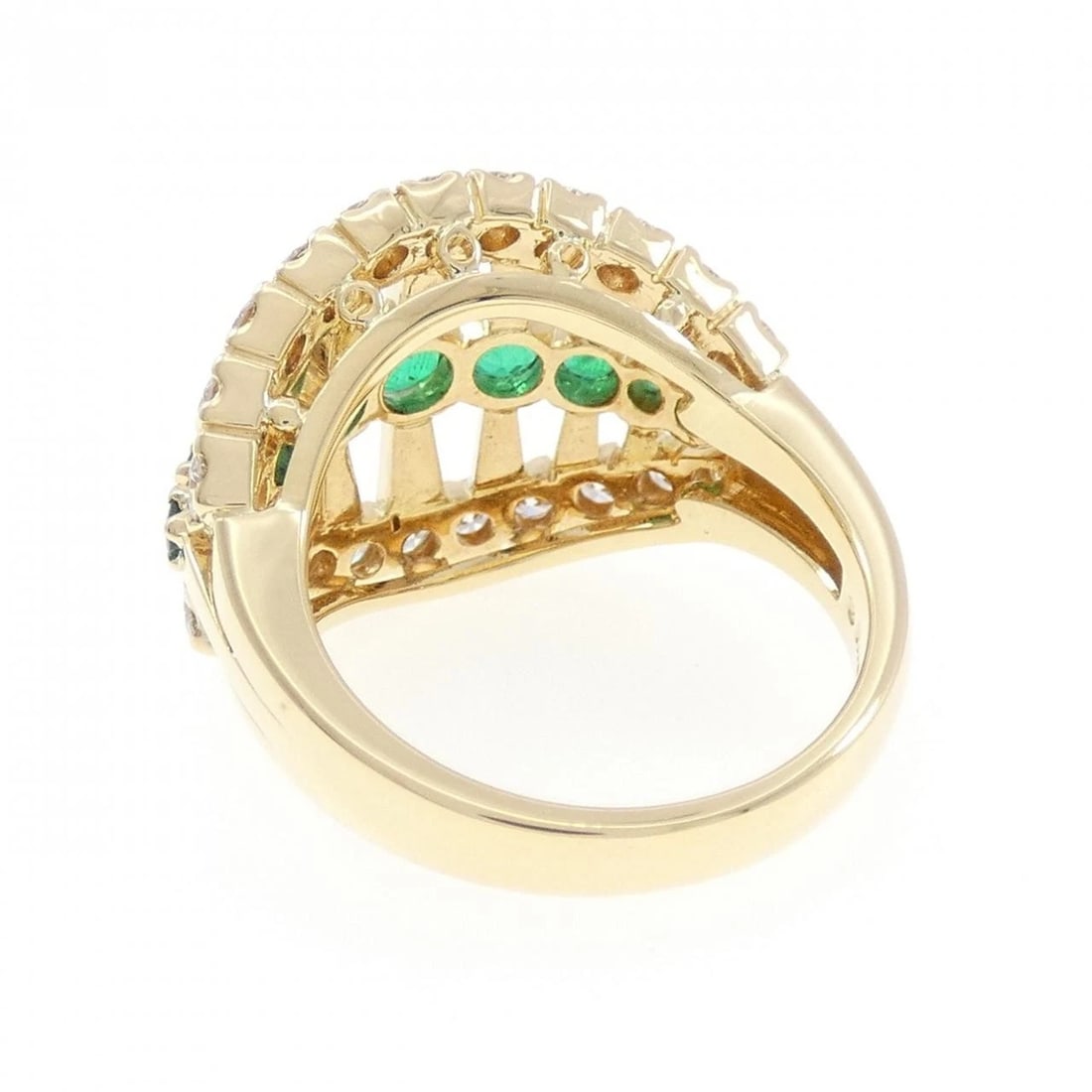 MIKIMOTO EMERALD RING - 3