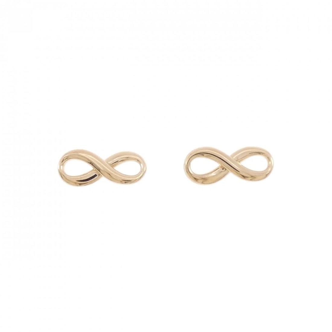 TIFFANY & CO. INFINITY PIERCE: TIFFANY & Co. Infinity Pierce Brand: TIFFANY&Co. Type/Style: TIFFANY&Co. Pierce/Earring Material: 750 Pink Gold, Color: Pink Gold Size: Actual Size Approximate dimensions (height x width): 4.6mm x
