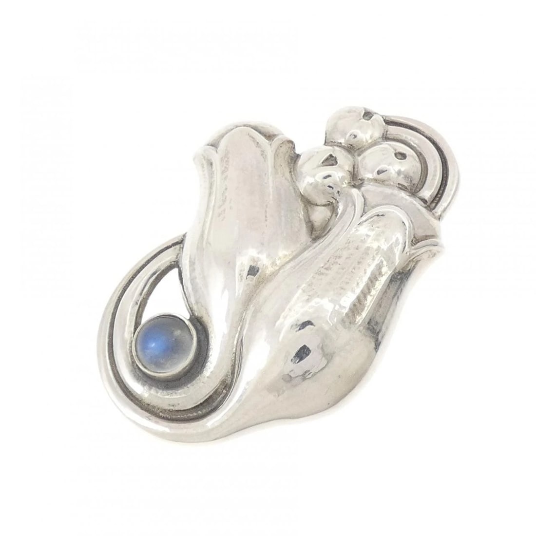 GEORG JENSEN MOONSTONE BROOCH (1 of 2)
