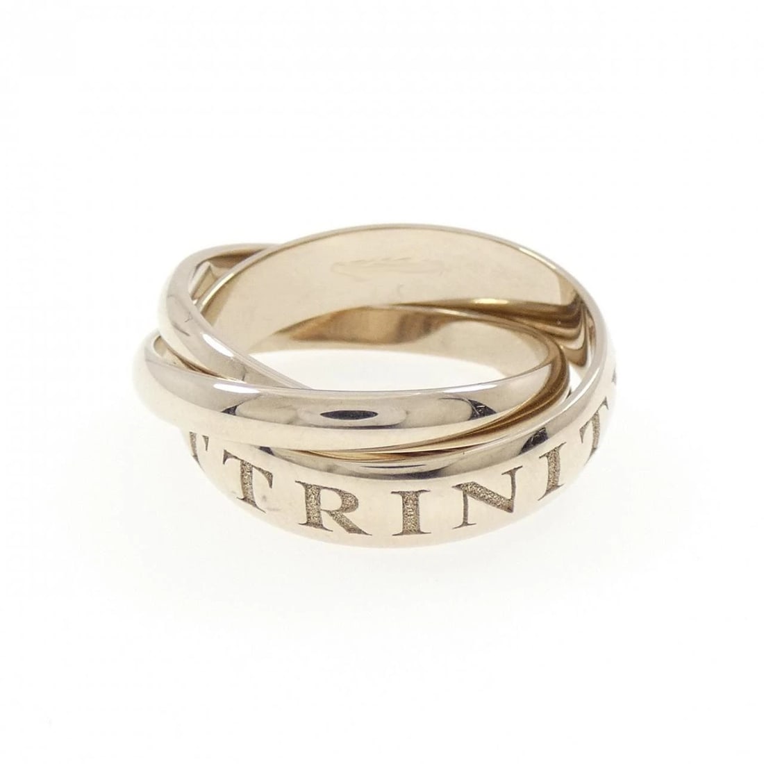CARTIER TRINITY RING: Cartier Trinity Ring Brand: CARTIER Type/Style: Cartier Ring Material: 750 white gold, Color: White Gold Size: US8 1/2(58) Accessories: None Accessories Notice: When purchasing pre-owned goods,