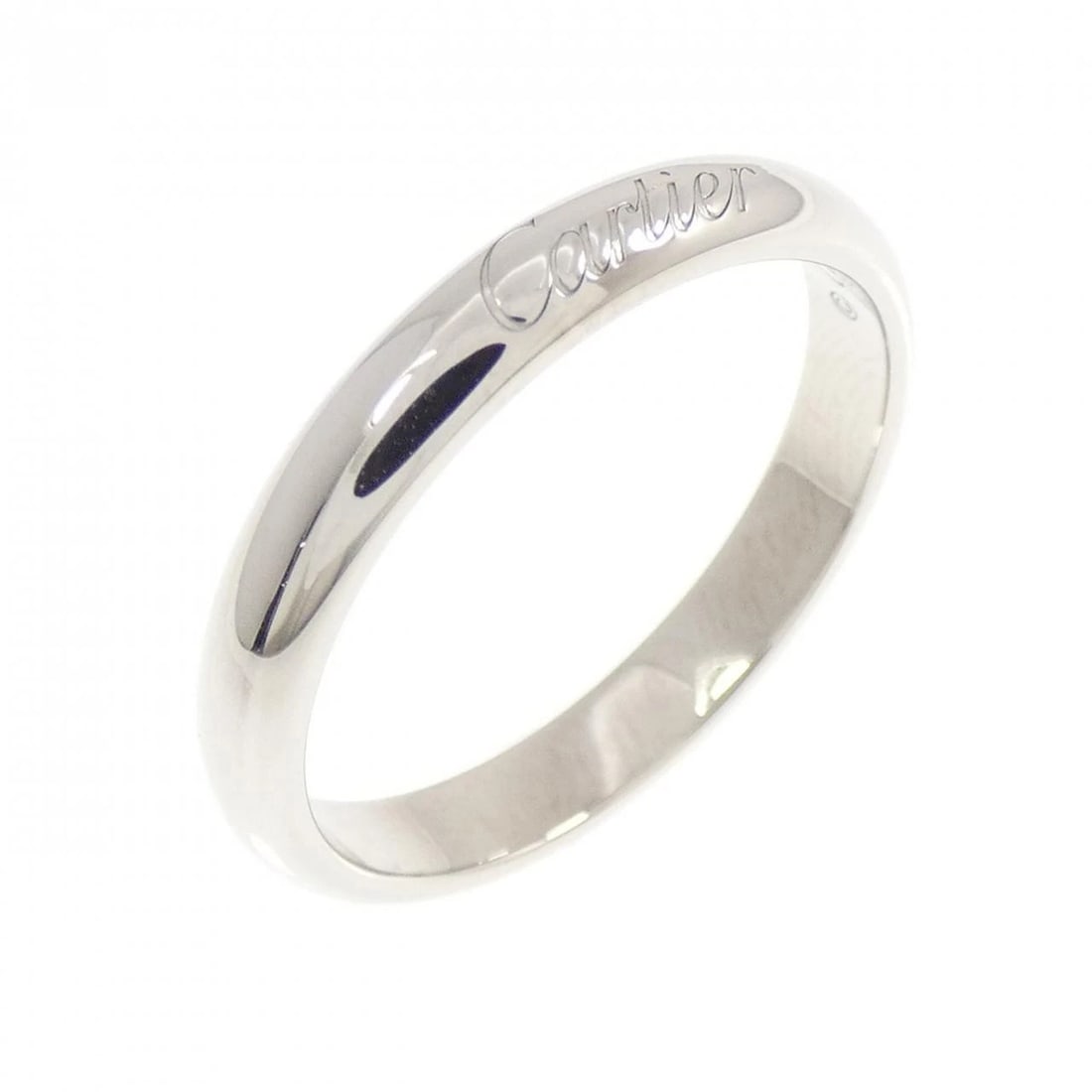 CARTIER C DE CARTIER RING: Cartier C de Cartier Ring Brand: CARTIER Type/Style: Cartier Ring Material: Platinum950, Color: Silver Size: US5 3/4(51) Accessories: None Accessories Notice: When purchasing pre-owned goods, please