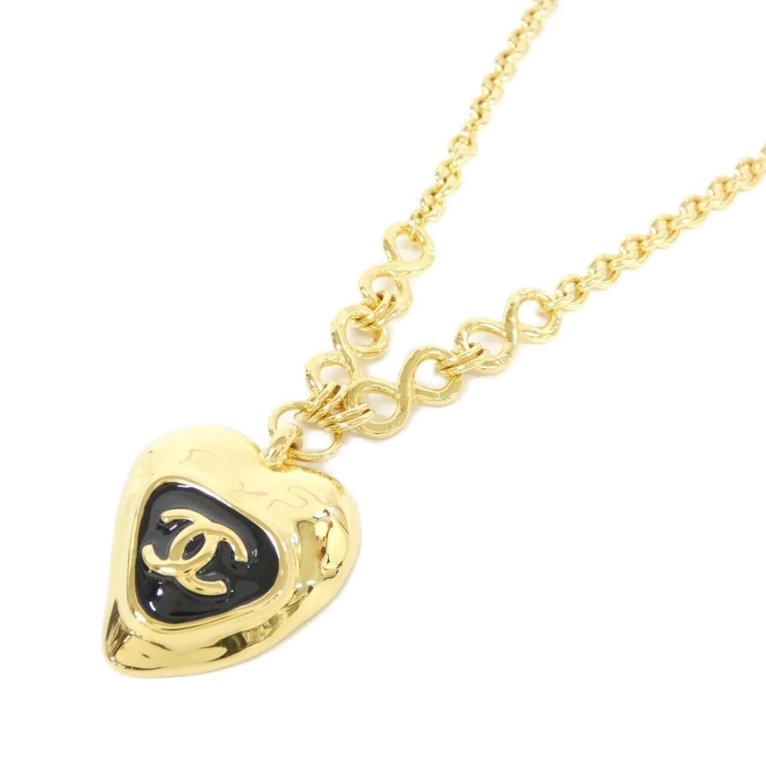 CHANEL NECKLACE: Chanel Necklace Brand: CHANEL Type/Style: Chanel Necklace Material: None, Color: BLACK / GOLD Metal Size: Length: 46-53cm Top width x height: 3.3cmx5cm Accessories: None Accessories Notice: When
