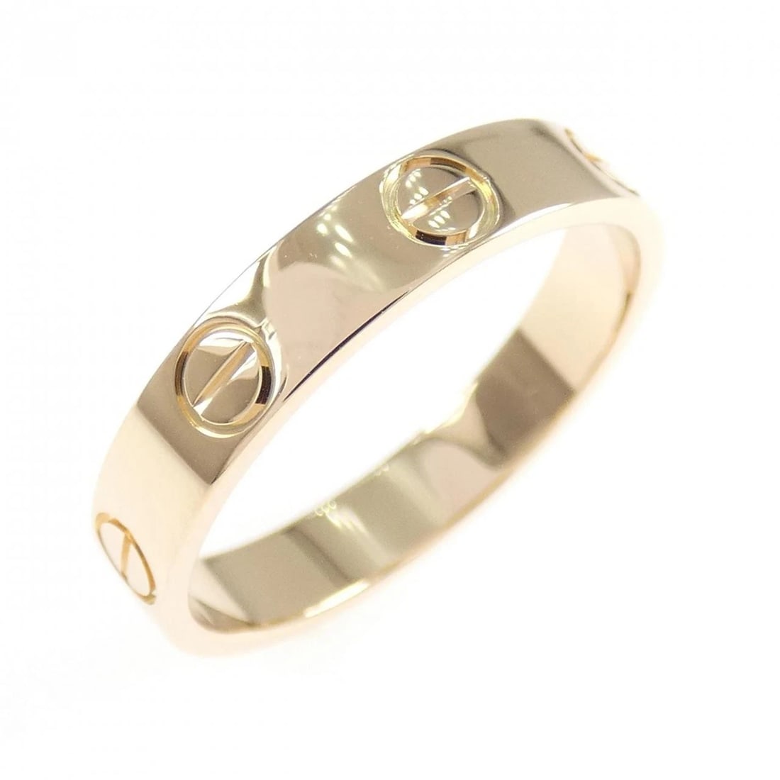 CARTIER MINI LOVE RING: Cartier Mini Love Ring Brand: CARTIER Type/Style: Cartier Ring Material: 750 Pink Gold, Color: Pink Gold Size: US6 1/4(52) Accessories: None Accessories Notice: When purchasing pre-owned goods,