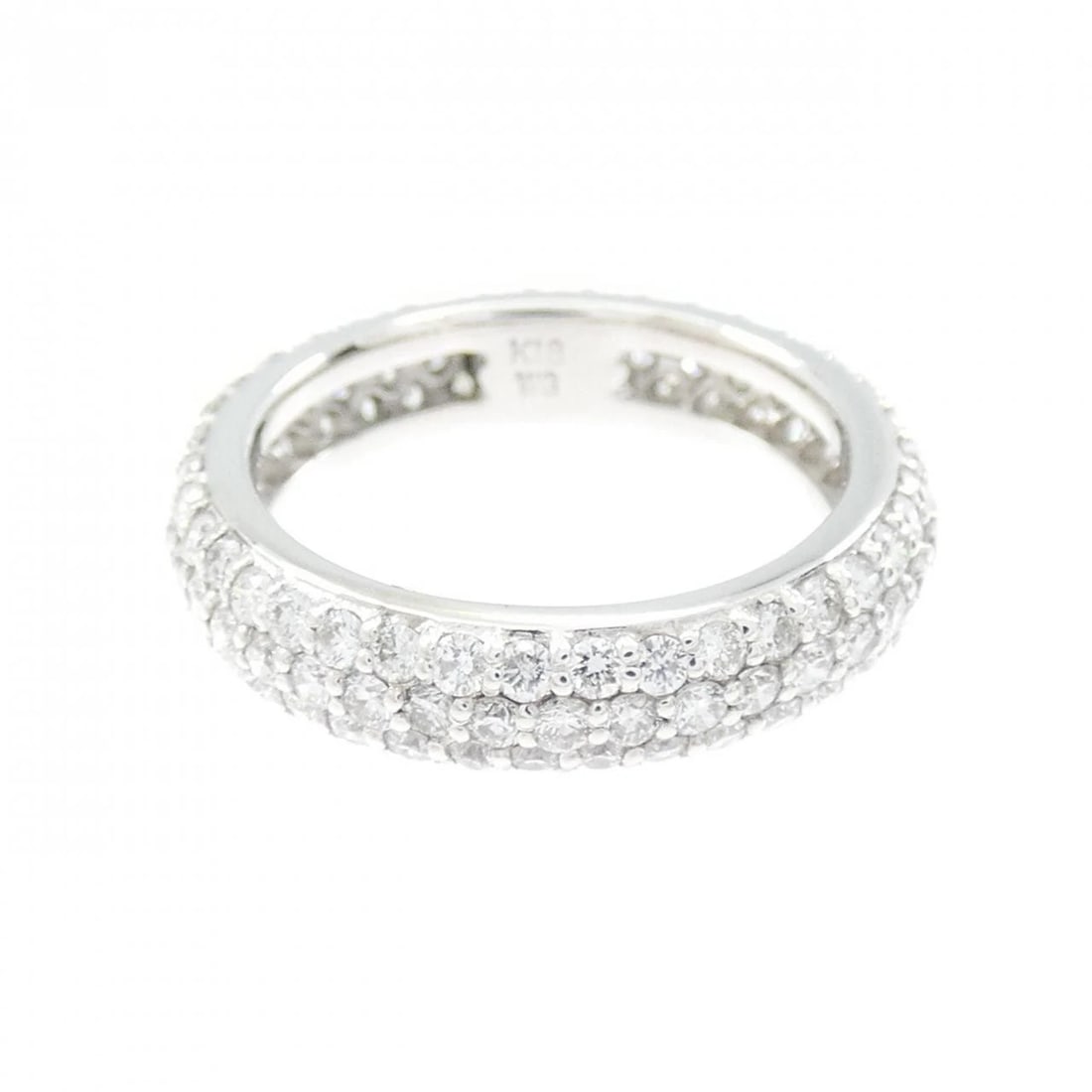 PONTE VECCHIO PAVE RING: Ponte Vecchio Pave Ring Brand: Ponte Vecchio Type/Style: Ponte Vecchio Ring Material: K18 white gold, Main Stone Natural Color: White Gold Size: US3 Accessories: None Accessories Notice: When