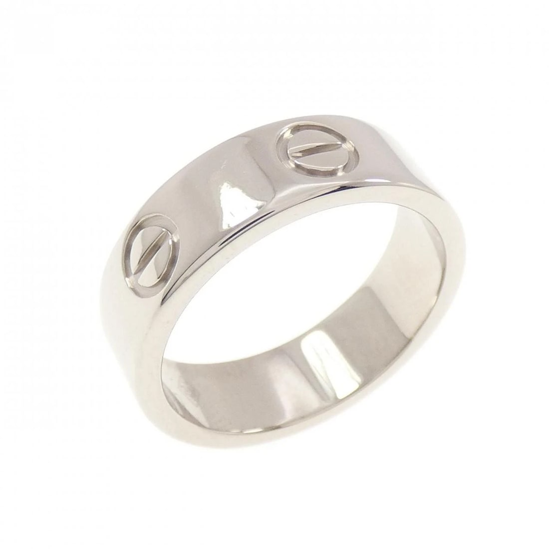 CARTIER LOVE RING: Cartier Love Ring Brand: CARTIER Type/Style: Cartier Ring Material: 750 white gold, Color: White Gold Size: US5 1/4(50) Accessories: None Accessories Notice: When purchasing pre-owned goods, please