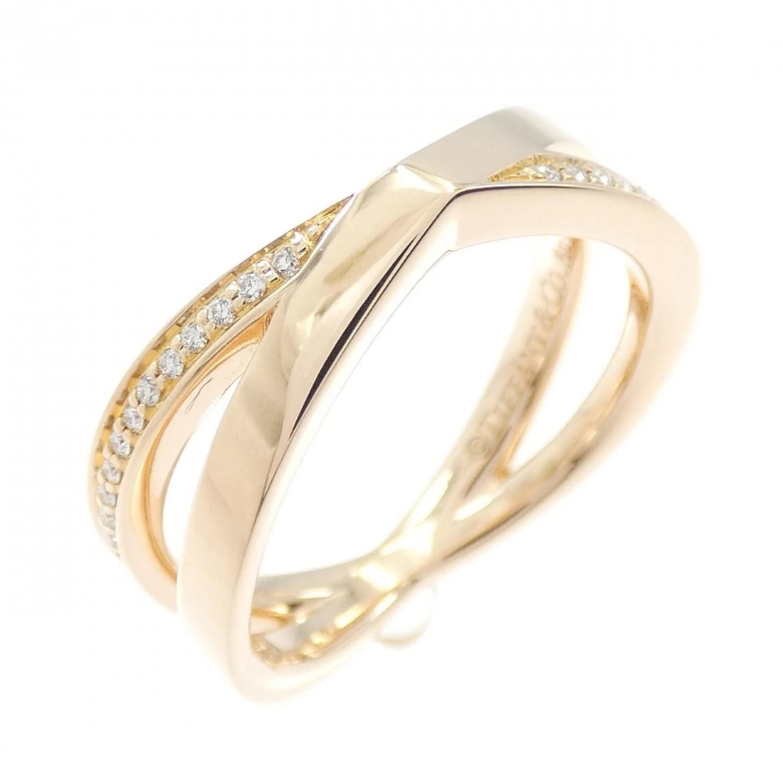 TIFFANY & CO. X NARROW RING: TIFFANY & Co. X Narrow Ring Brand: TIFFANY&Co. Type/Style: TIFFANY & Co. Ring Material: 750 Pink Gold, Main Stone Natural Color: Pink Gold Size: US4 1/4 Accessories: None Accessories Notice: When
