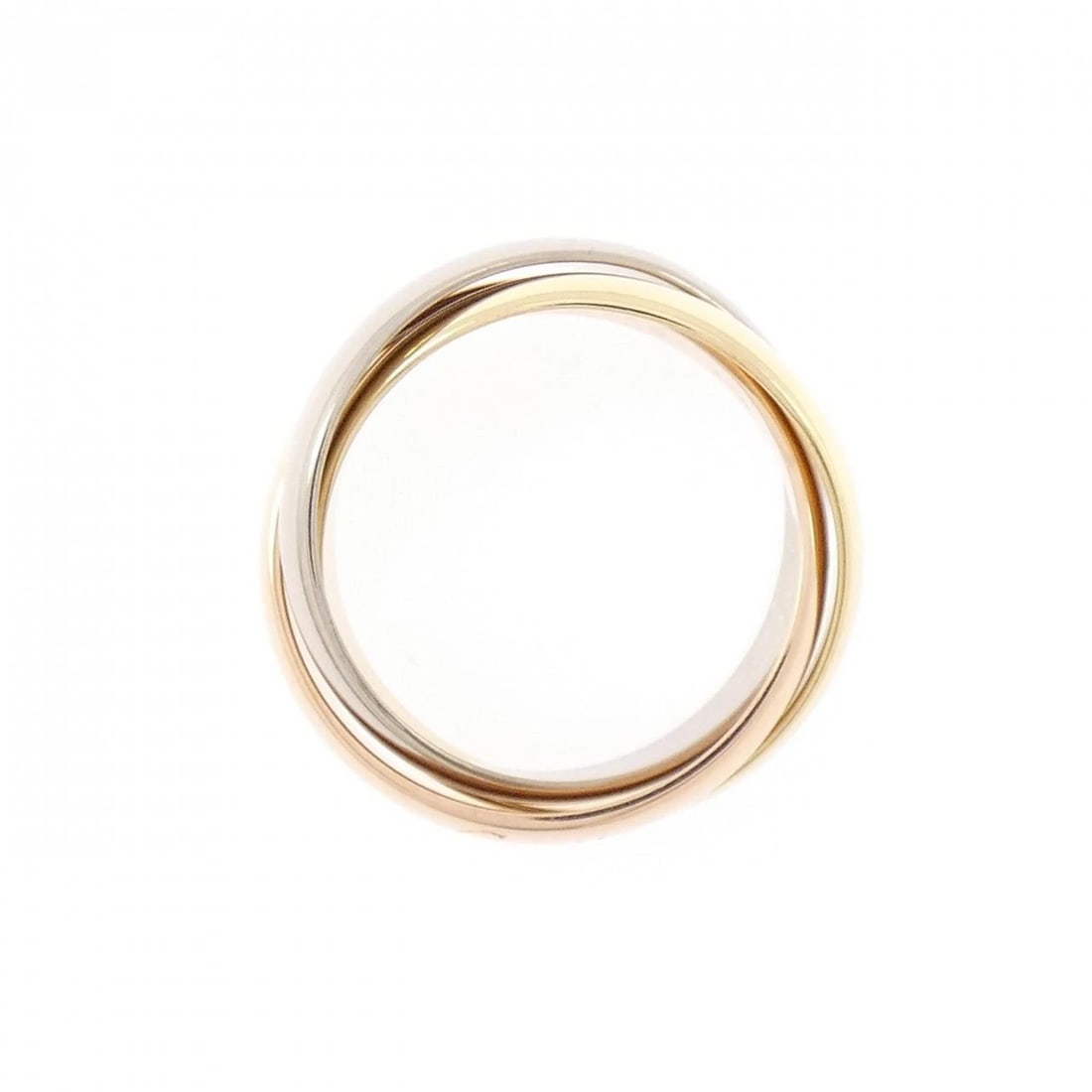 CARTIER TRINITY RING: Cartier Trinity ring Brand: CARTIER Type/Style: Cartier Ring Material: 750 Yellow Gold/750 White Gold/750 Pink Gold, Color: YG.WG,PG Size: US6 1/2(53) Accessories: None Accessories Notice: When