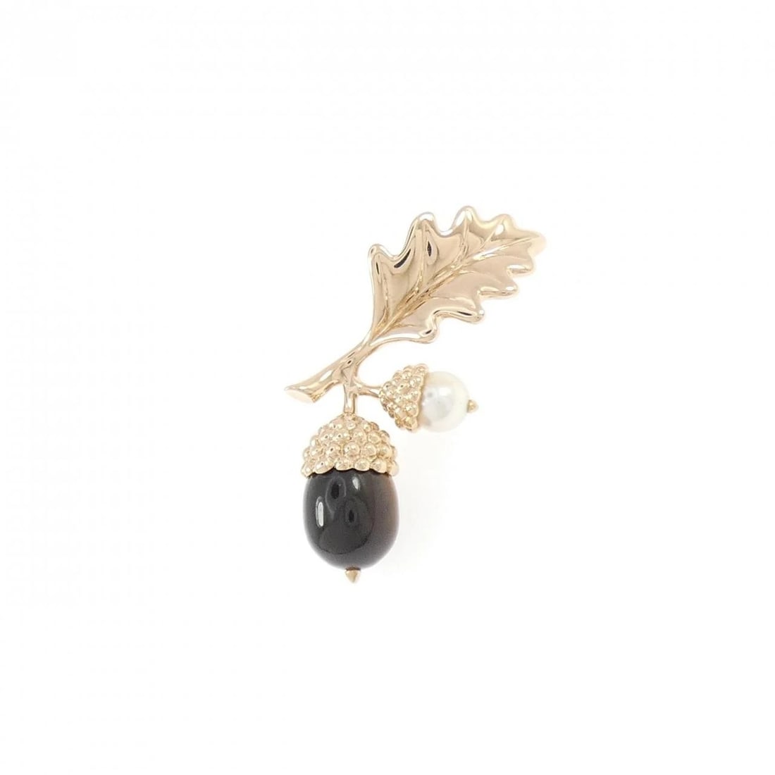 MIKIMOTO BROOCH: Mikimoto Brooch Brand: MIKIMOTO Type/Style: MIKIMOTO Pendant/Brooch Material: K18 Pink Gold, Main Stone Taiga Eye Color: Pink Gold Size: Actual Size Approximate dimensions (height x width): 30.0mm x