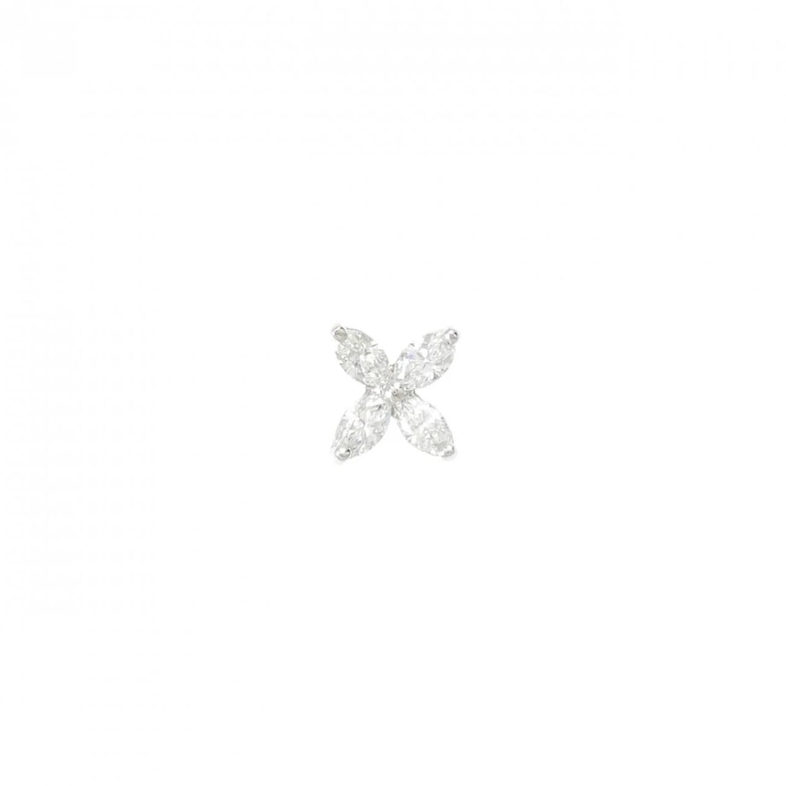 TIFFANY&CO. VICTORIA SMALL PIERCE (SINGLE EARRING): TIFFANY&Co. Victoria Small Pierce (Single Earring) Brand: TIFFANY&Co. Type/Style: TIFFANY&Co. Pierce/Earring Material: Platinum950, Main Stone Natural Color: Silver Size: Actual Size Approx. height x