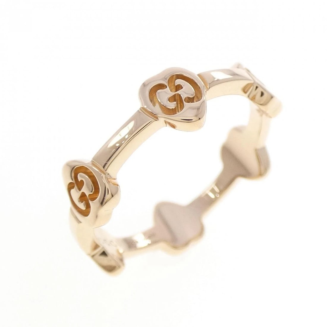GUCCI GG LOVE RING: Gucci GG Love Ring Brand: GUCCI Type/Style: Gucci Ring Material: 750 Pink Gold, Color: Pink Gold Size: US5 3/4(11) Accessories: None Accessories Notice: When purchasing pre-owned goods, please refer