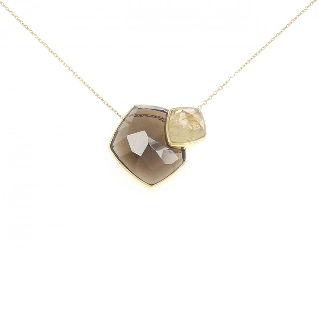 TASAKI SMOKY QUARTZ NECKLACE: TASAKI Smoky Quartz Necklace Brand: TASAKI Type/Style: Tasaki Necklace Material: K18 yellow gold, Main Stone Smokey Quartz Color: Yellow Gold Size: Length50cmActual Size Pendant length approx. x