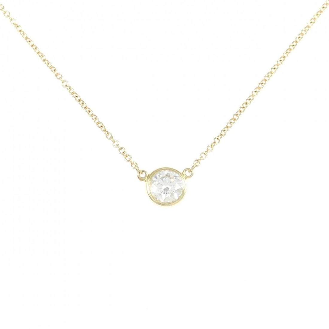 TIFFANY&CO. BY THE YARD NECKLACE: TIFFANY&Co. By the Yard Necklace Brand: TIFFANY&Co. Type/Style: TIFFANY&Co. Necklace Material: 750 yellow gold, Main Stone Natural Color: Yellow Gold Size: length39cmActual Size Diameteraround: 5.7mm