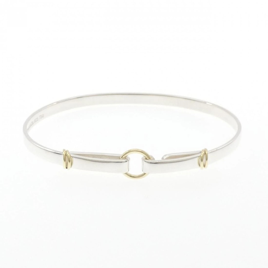 TIFFANY & CO. 925/750YG BRACELET: TIFFANY & Co. 925/750YG Bracelet Brand: TIFFANY&Co. Type/Style: TIFFANY & Co. Bracelet Material: 925Silver/750Yellow Gold, Color: YG,Silver Size: length17.5cmActual Size Max width approx: 8.9mm