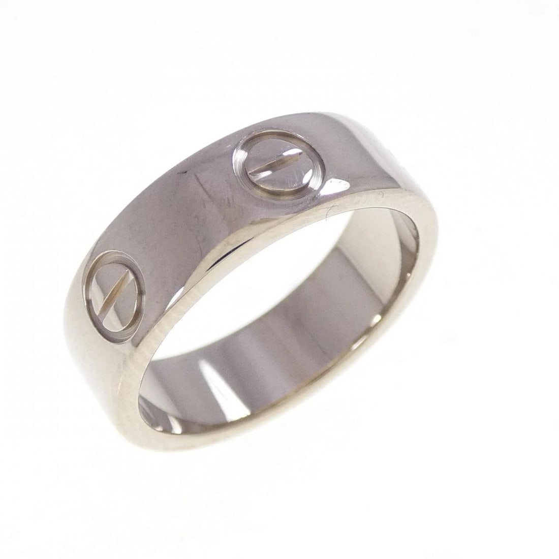 CARTIER LOVE RING: Cartier Love Ring Brand: CARTIER Type/Style: Cartier Ring Material: 750 white gold, Color: White Gold Size: US5 1/4(50) Accessories: None Accessories Notice: When purchasing pre-owned good
