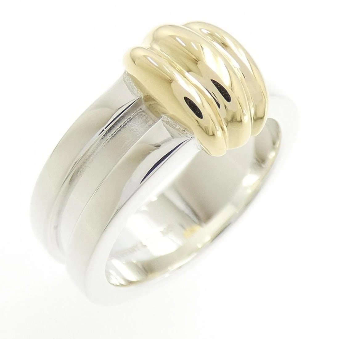 TIFFANY & CO. 925/750YG RING: TIFFANY & Co. 925/750YG Ring Brand: TIFFANY&Co. Type/Style: TIFFANY & Co. Ring Material: 925Silver/750Yellow Gold, Color: YG,Silver Size: US6 Accessories: None Accessories Notice: When purchasing