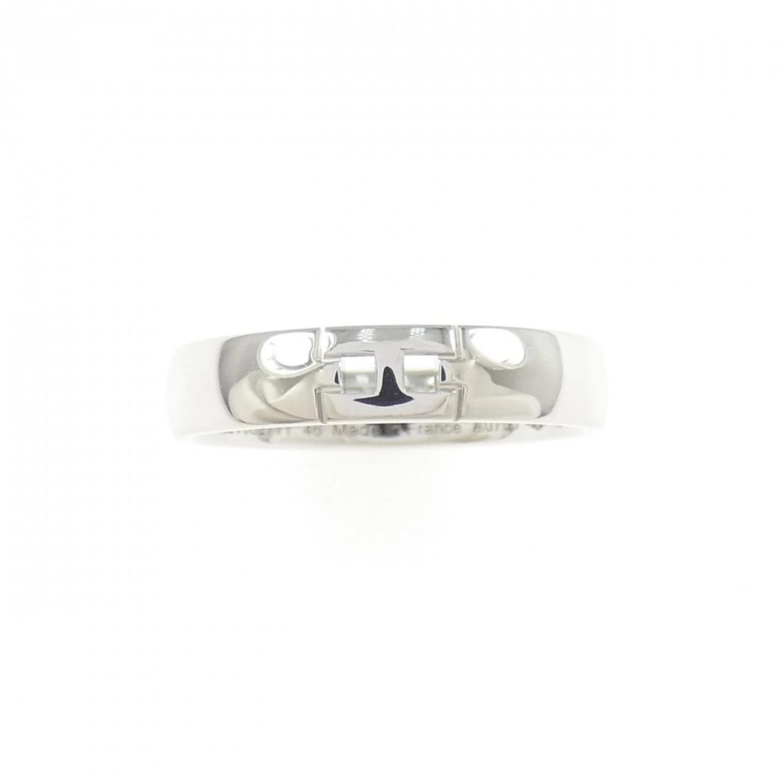 HERMES EVER HERCULES RING: Hermes Ever Hercules Ring Brand: HERMES Type/Style: Hermes Ring Material: 750 white gold, Color: White Gold Size: US3 3/4(46) Accessories: None Accessories Notice: When purchasing pre-owned goods,