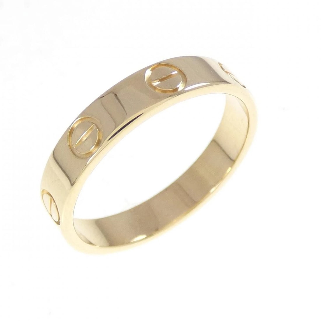 CARTIER MINI LOVE RING: Cartier Mini Love Ring Brand: CARTIER Type/Style: Cartier Ring Material: 750 yellow gold, Color: Yellow Gold Size: US5 3/4(51) Accessories: None Accessories Notice: When purchasing pre-owned goods,