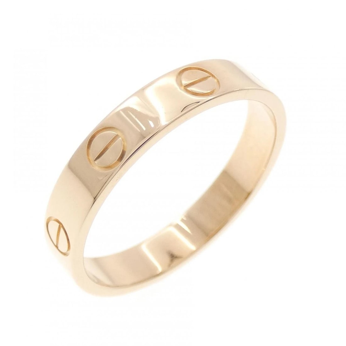 CARTIER MINI LOVE RING: Cartier Mini Love Ring Brand: CARTIER Type/Style: Cartier Ring Material: 750 Pink Gold, Color: Pink Gold Size: US7 1/4(55) Accessories: None Accessories Notice: When purchasing pre-owned g