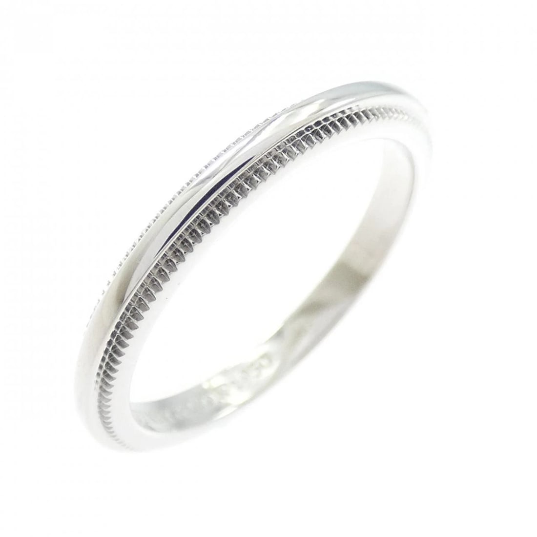 TIFFANY & CO. MILGRAIN RING: TIFFANY & Co. Milgrain Ring Brand: TIFFANY&Co. Type/Style: TIFFANY & Co. Ring Material: Platinum950, Color: Silver Size: US3 1/2 Accessories: None Accessories Notice: When purchasing pre-o