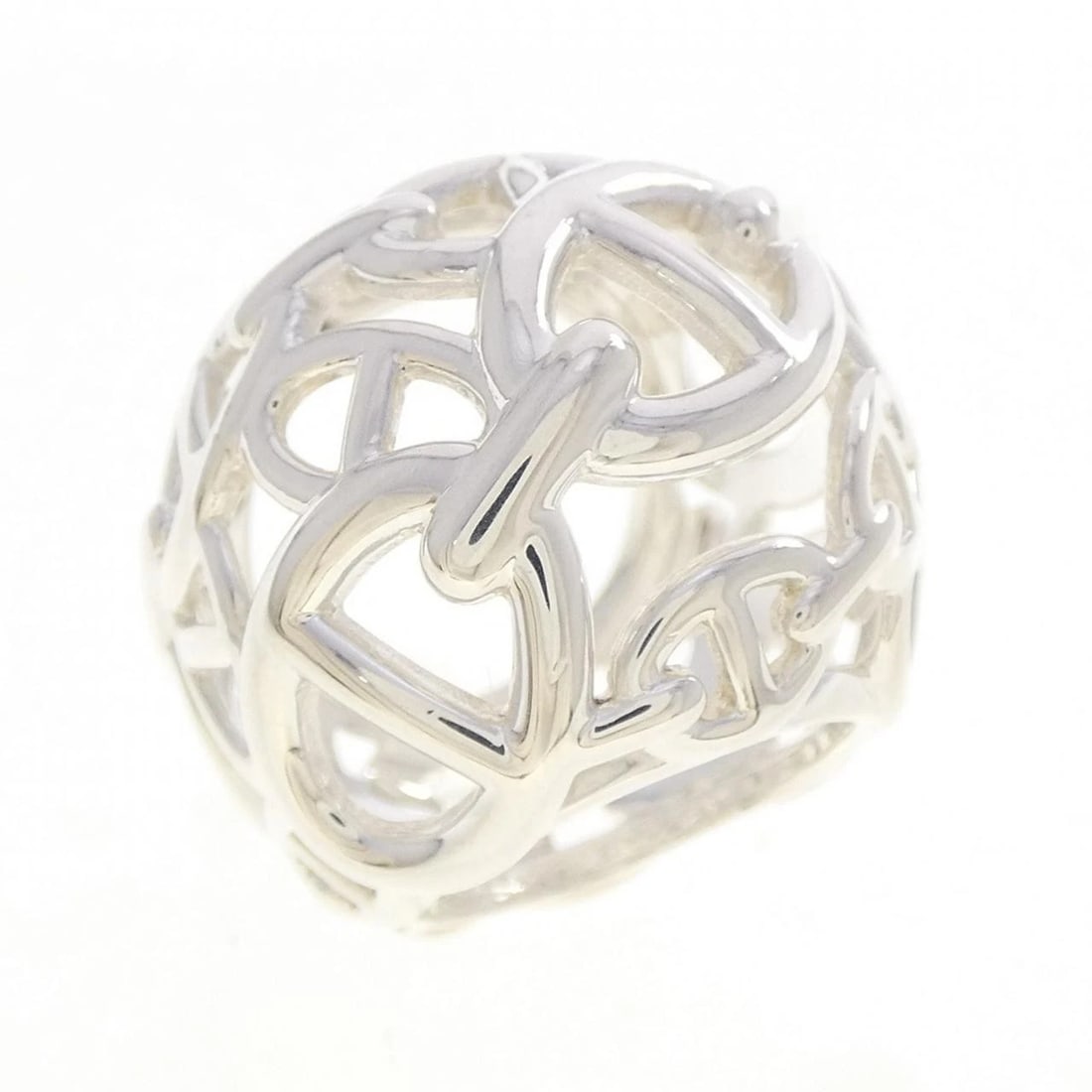 HERMES CHAINE D'ANCRE ENCHAINE VERY LARGE RING: Hermes Chaine d'Ancre Enchaine Very Large Ring Brand: HERMES Type/Style: Hermes Ring Material: 925Silver, Color: Silver Size: US4 1/2(48) Accessories: None Accessories Notice: When purchasing