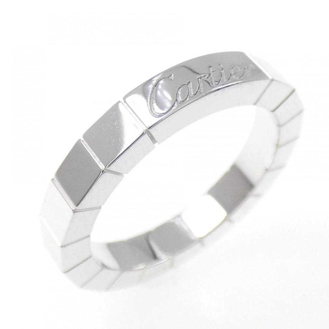 CARTIER LANIER RING: Cartier Lanier Ring Brand: CARTIER Type/Style: Cartier Ring Material: 750 white gold, Color: White Gold Size: US4 1/2(48) Accessories: None Accessories Notice: When purchasing pre-owned goods, please