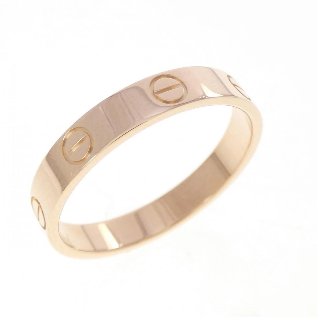 CARTIER MINI LOVE RING: Cartier Mini Love Ring Brand: CARTIER Type/Style: Cartier Ring Material: 750 Pink Gold, Color: Pink Gold Size: US8 3/4(59) Accessories: None Accessories Notice: When purchasing pre-owned g