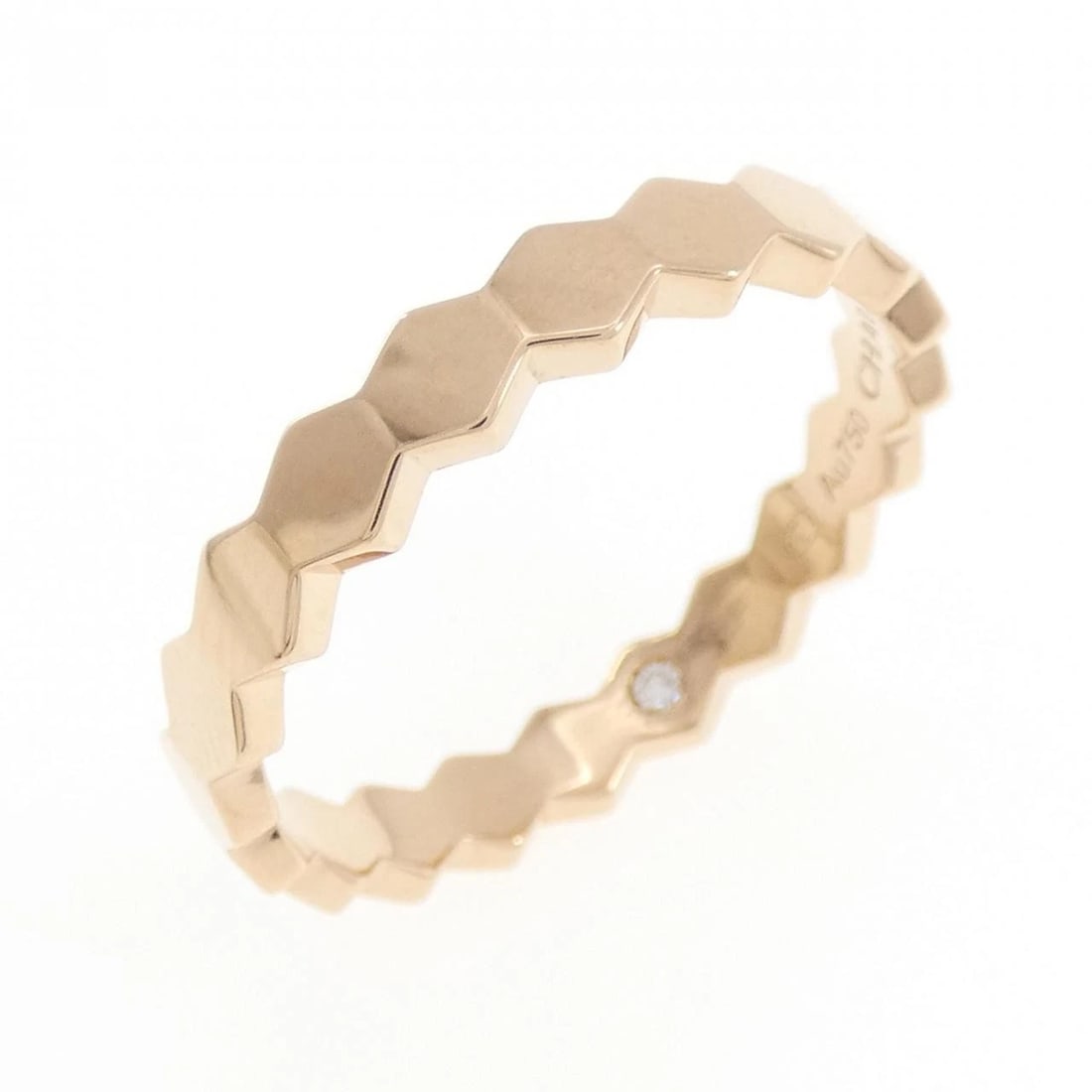 CHAUMET BE MY LOVE RING: Chaumet Be My Love Ring Brand: Chaumet Type/Style: Chaumet Ring Material: 750 Pink Gold, Main Stone Diamond (Inner) Color: Pink Gold Size: US10(62) Accessories: None Accessories Notice: When