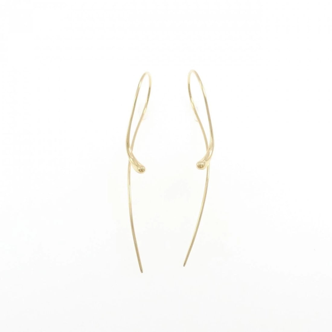 GEORG JENSEN MARCY PIERCE: Georg Jensen Marcy Pierce Brand: Georg Jensen Type/Style: Georg Jensen Pierce/Earring Material: 750 yellow gold, Color: Yellow Gold Size: Actual Size Approximate dimensions (height x width): 56.8mm x 